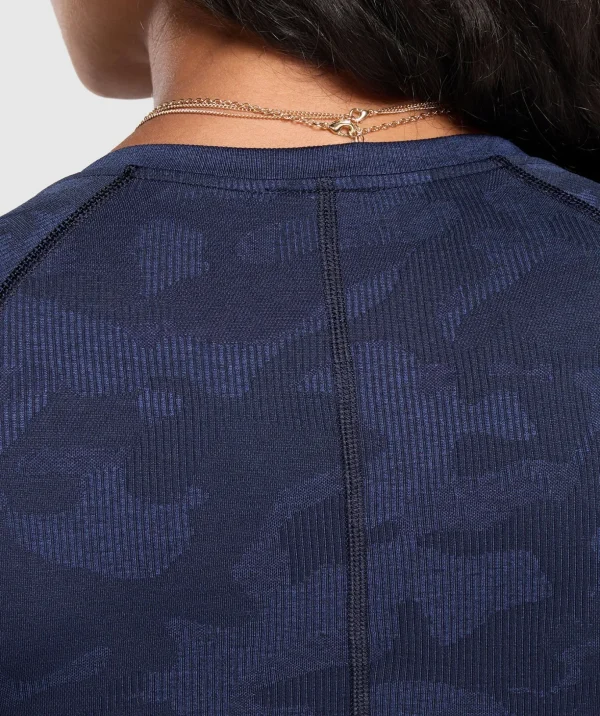 Adapt Camo Long Sleeve Crop Top