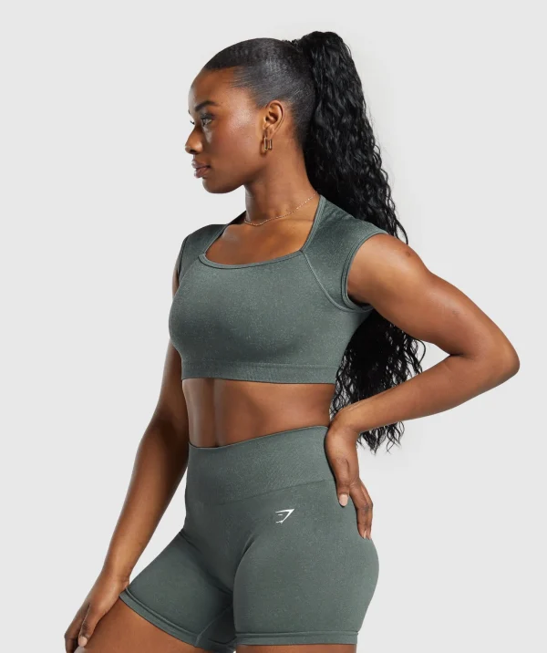 Adapt Fleck Seamless Crop Top