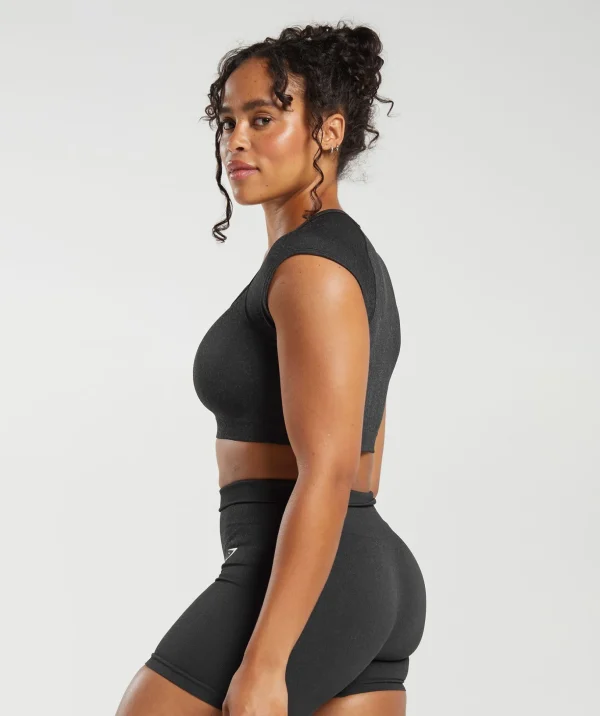 Adapt Fleck Seamless Crop Top