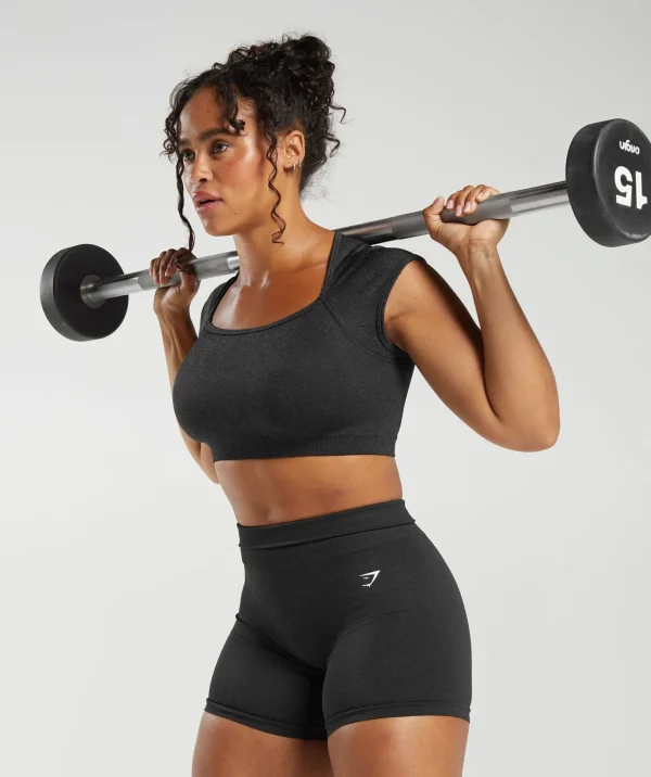 Adapt Fleck Seamless Crop Top
