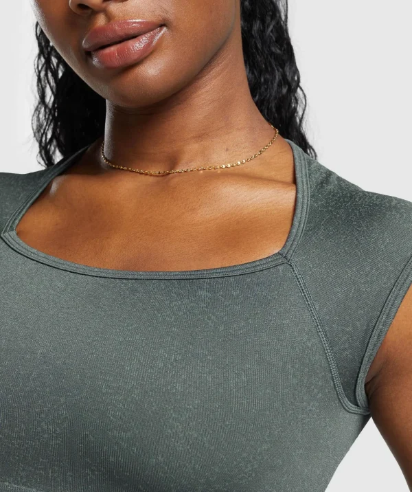 Adapt Fleck Seamless Crop Top