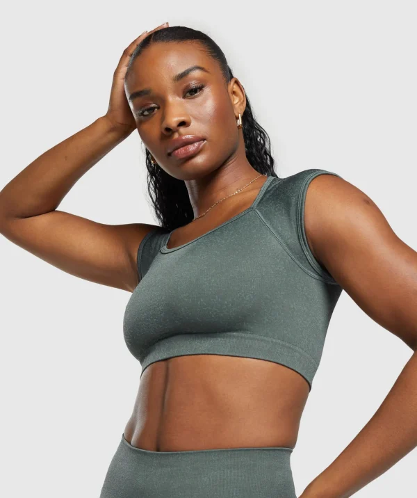 Adapt Fleck Seamless Crop Top