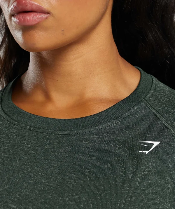 Adapt Fleck Seamless Long Sleeve Crop Top