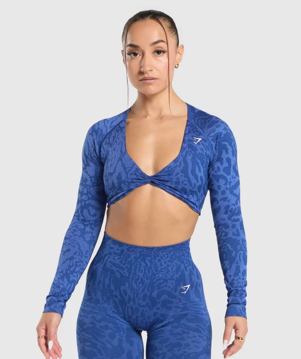Adapt Safari Long Sleeve Crop Top