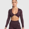 Adapt Safari Long Sleeve Crop Top