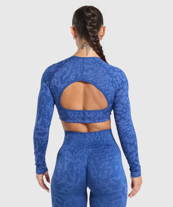 Adapt Safari Long Sleeve Crop Top