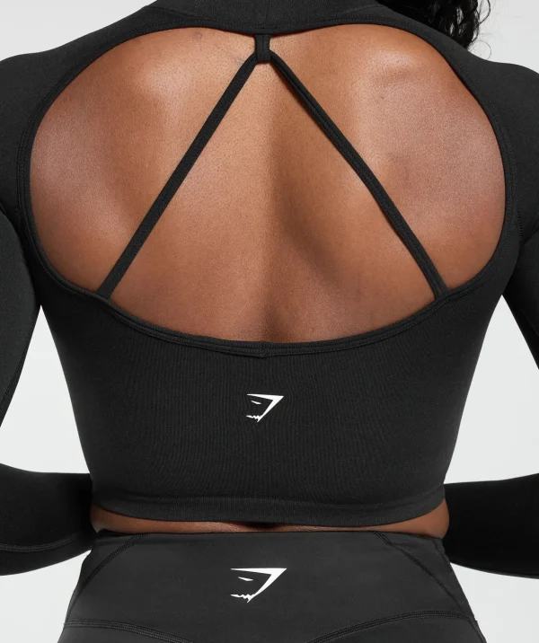 Apex Limit Seamless Long Sleeve Crop Top