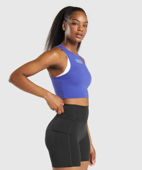 Block Crop Tank