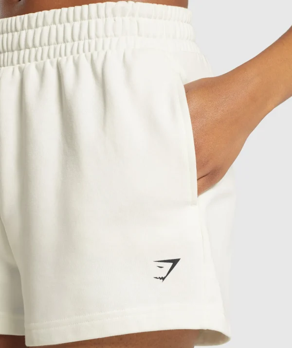 Care Label Graphic Brushed Shorts