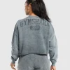 Collegiate Shadow Washed Midi Sweatshirt