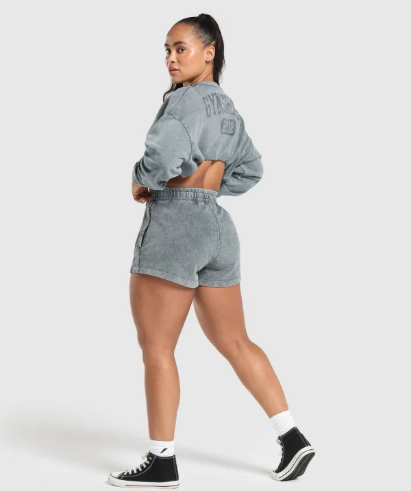 Collegiate Shadow Washed Midi Sweatshirt