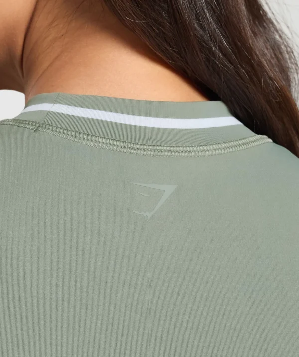 Contrast Seamless Midi Tee