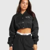 Cropped Bomber Jacket