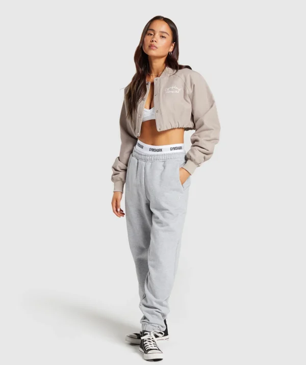 Cropped Bomber Jacket