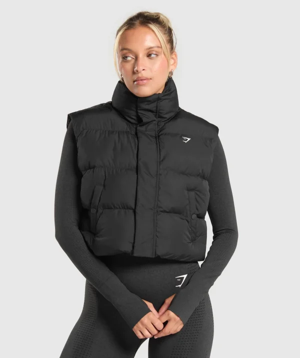 Cropped Midi Gilet