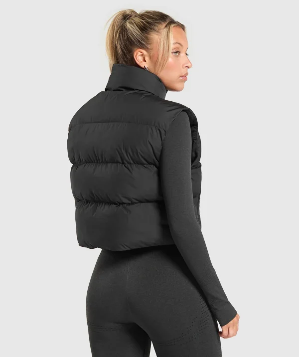Cropped Midi Gilet