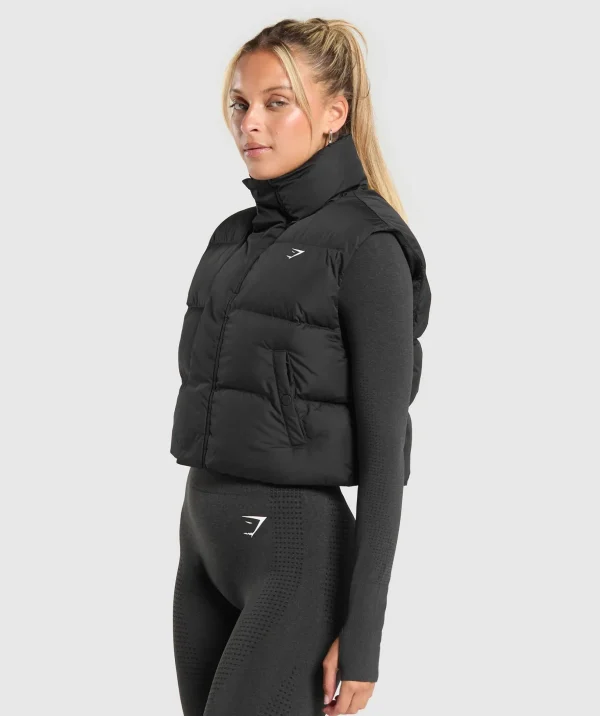 Cropped Midi Gilet