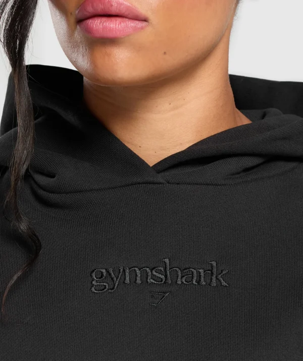 Embroidered Logo Oversized Hoodie