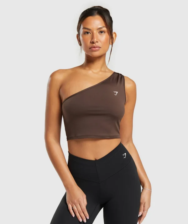 Everyday One Shoulder Ruched Tank