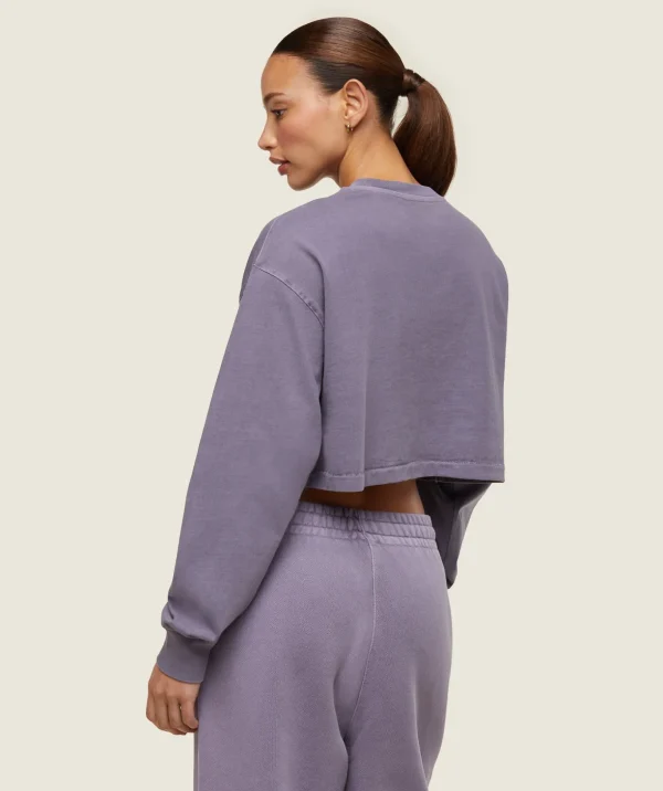everywear Cropped Long Sleeve Tee