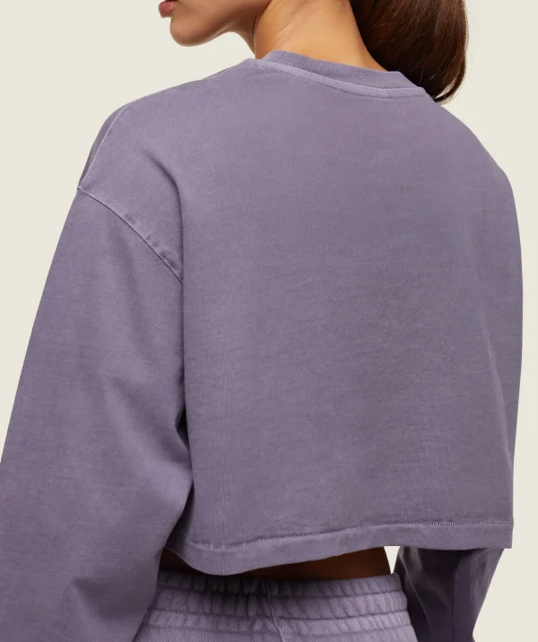 everywear Cropped Long Sleeve Tee