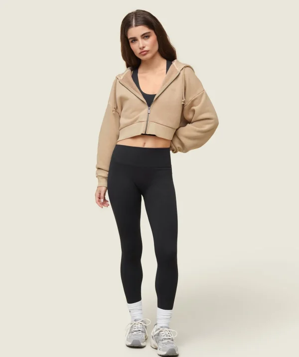 everywear Cropped Zip Hoodie