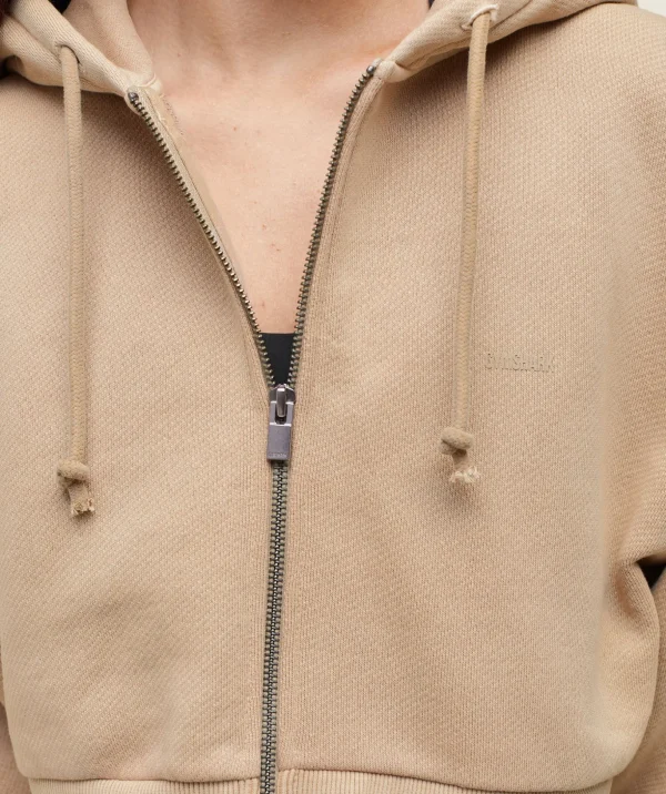 everywear Cropped Zip Hoodie