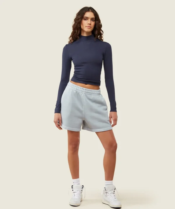 everywear Long Sleeve Ribbed Turtle Neck