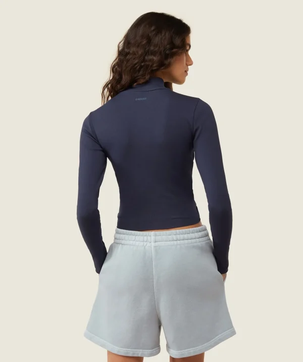 everywear Long Sleeve Ribbed Turtle Neck