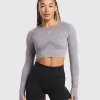 Flex Long Sleeve Crop Top