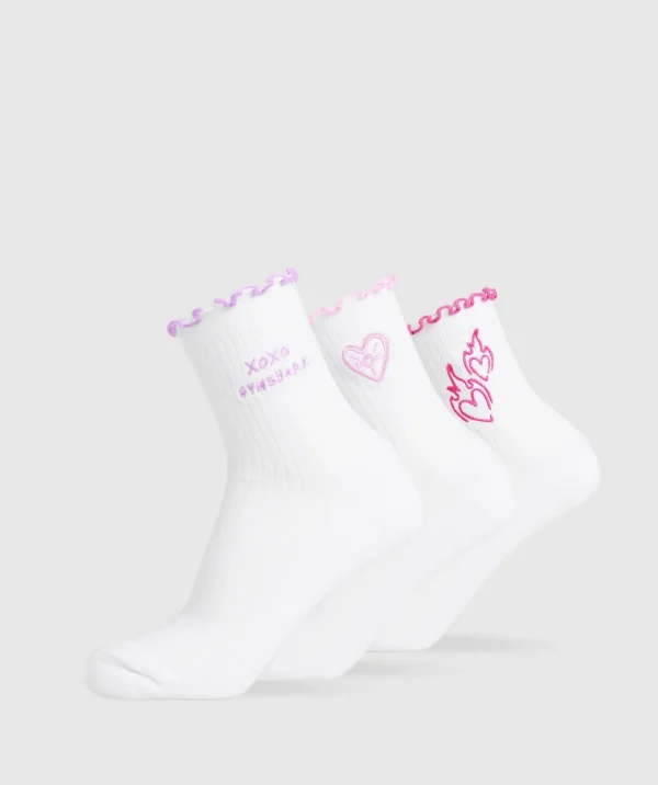 Frill Midi Sock 3pk