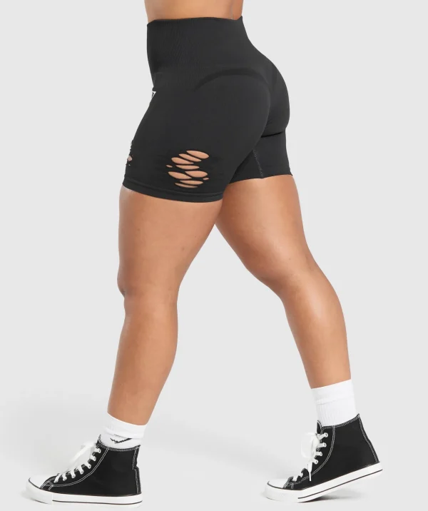 Gains Seamless Distressed Shorts