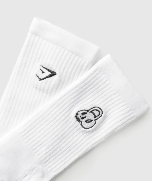 Graphic Kettlebell Crew Sock Single