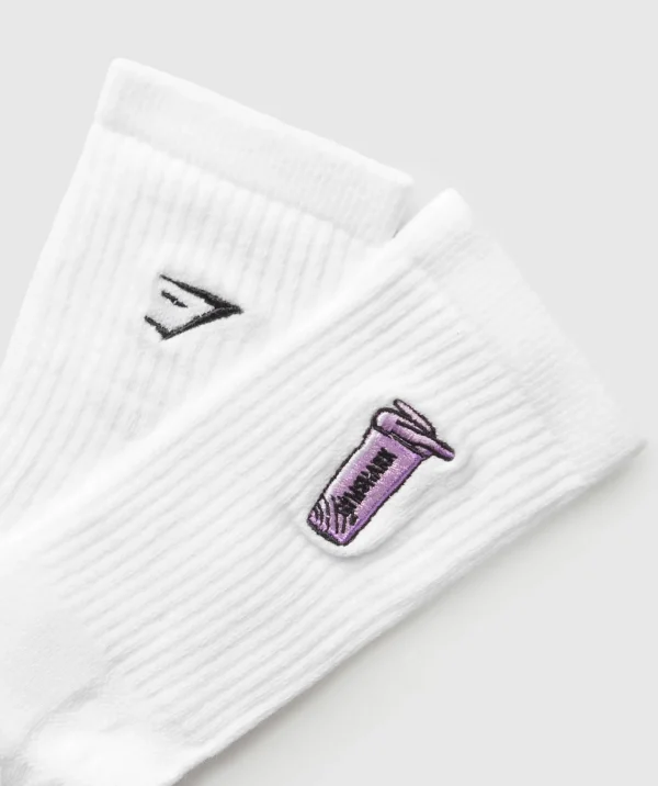 Graphic Shaker Crew Sock Single