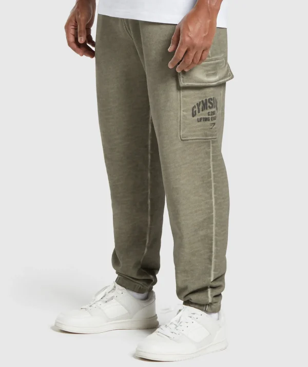 Heavyweight Washed Cargo Joggers