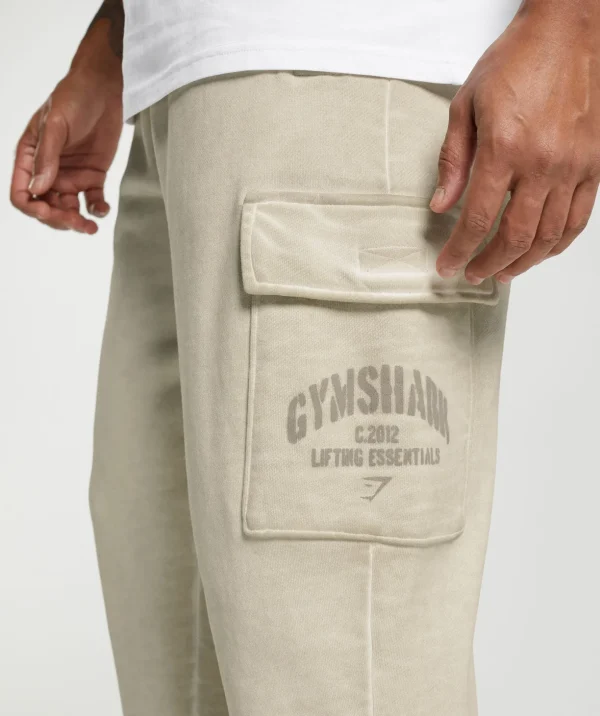 Heavyweight Washed Cargo Joggers