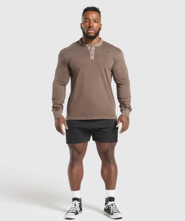 Heavyweight Woven Collar Henley