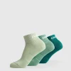 Jacquard Quarter Socks 3pk