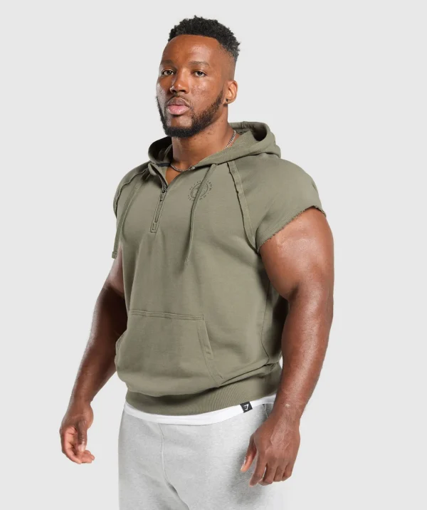 Legacy 1/4 Zip Cap Sleeve Hoodie