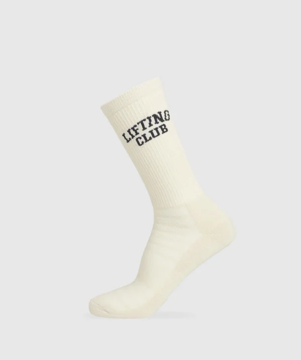 Lifting Club Graphic Crew Sock Single