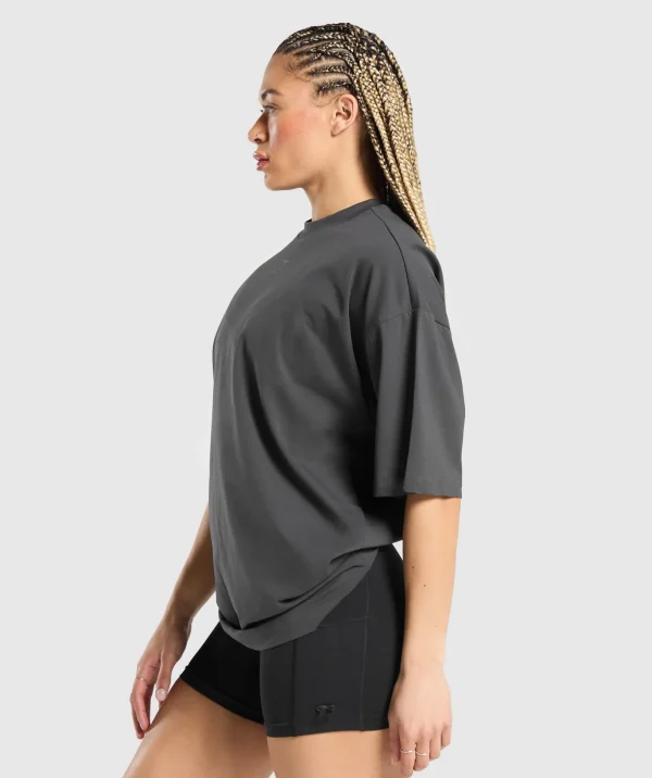 Lifting Graphic Oversized Baggy T- Shirt
