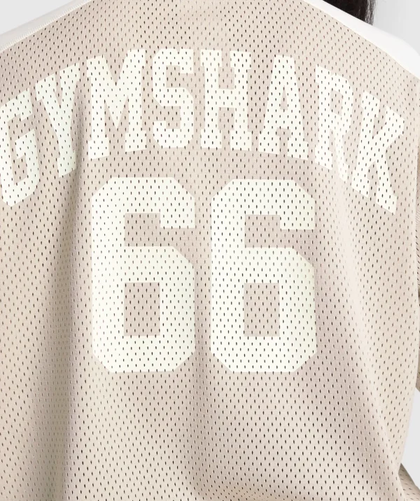 Mesh Long Sleeve Varsity Top