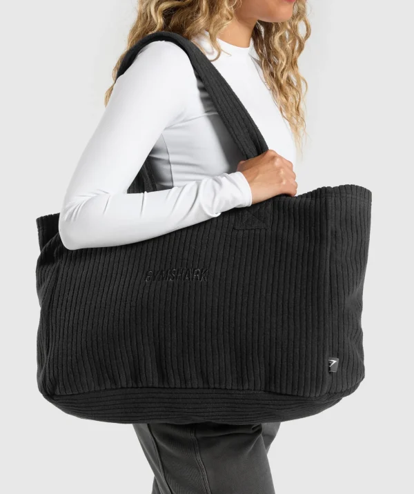 Oversized Cord Tote Bag