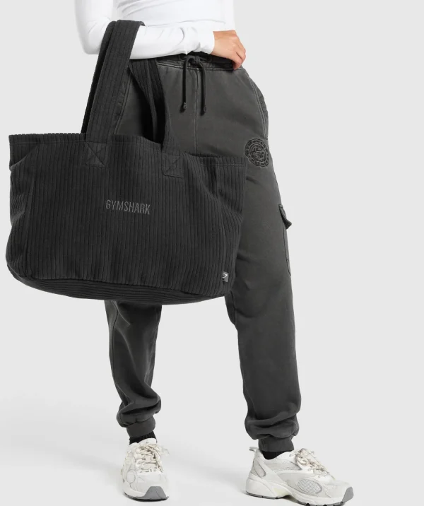 Oversized Cord Tote Bag