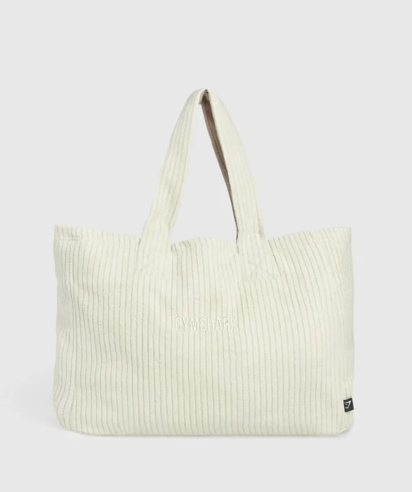 Oversized Cord Tote Bag