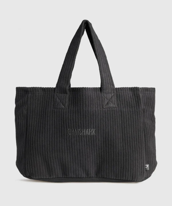 Oversized Cord Tote Bag
