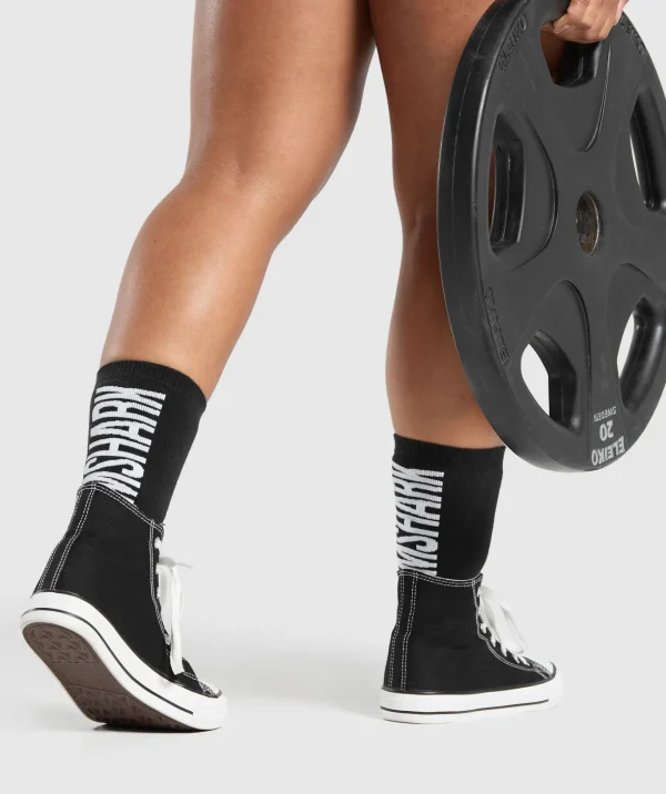 Plush Wordmark Crew Sock