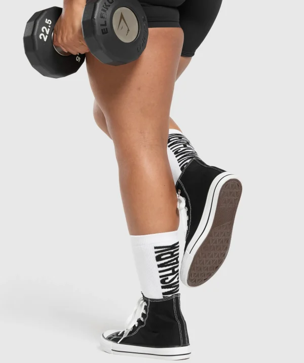 Plush Wordmark Crew Sock