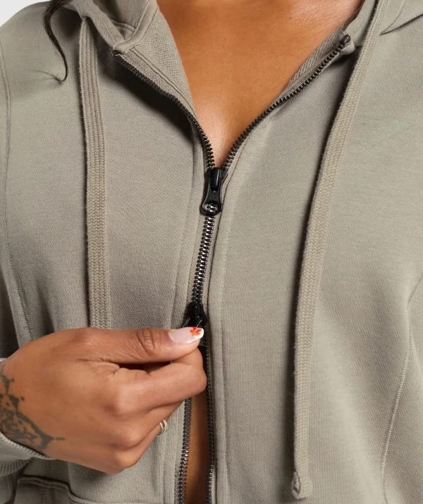 Power Oversized Zip Hoodie