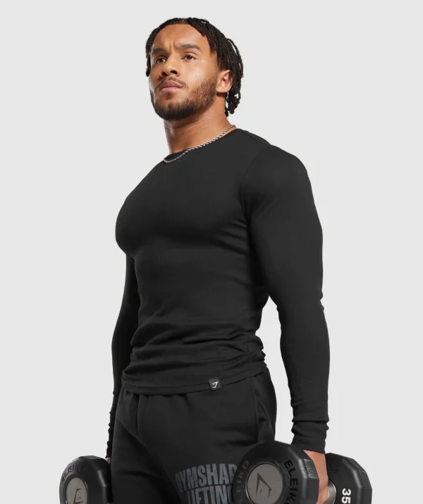 Ribbed Long Sleeve T-Shirt
